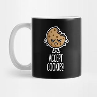 Accept Cookies nerd funny programmer cookie gift Mug